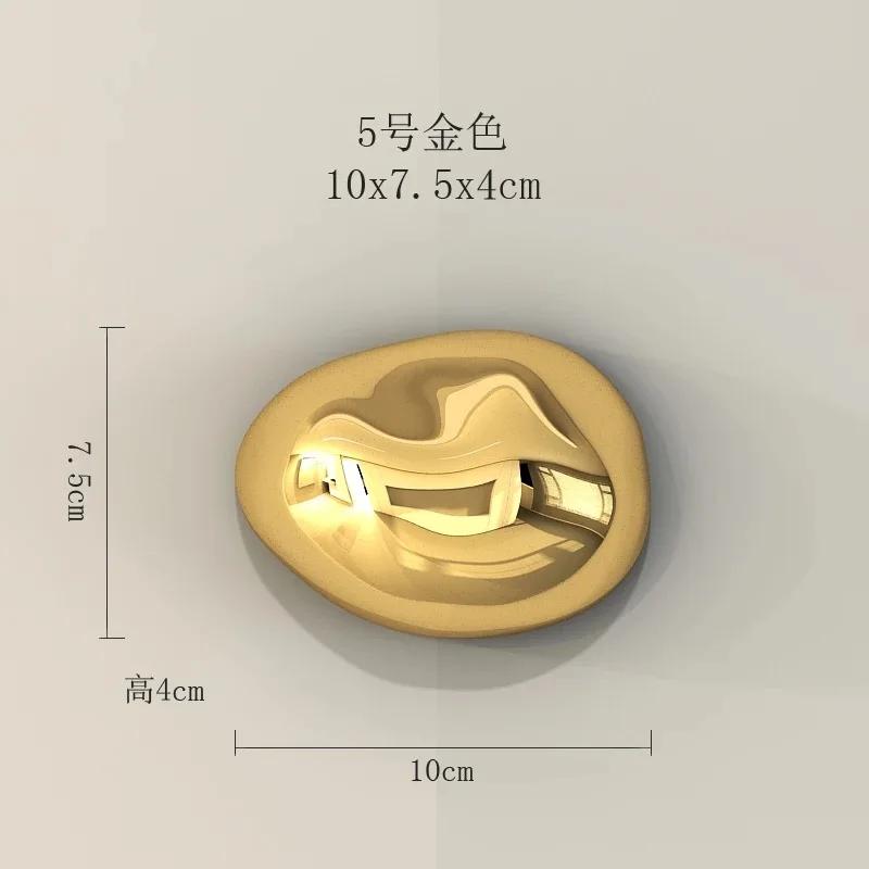 Light luxury wall decoration Creative electroplated stone wall decoration Modern handicraft Shopping mall hotel wall pendant