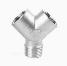 1/4" 3/8" 1/2" 3/4" 1" 1-1/4" 1-1/2" 2" BSP Female Y Shape 3 Ways Connector Coupler Splitter 304 Stainless Steel Pipe Fitting