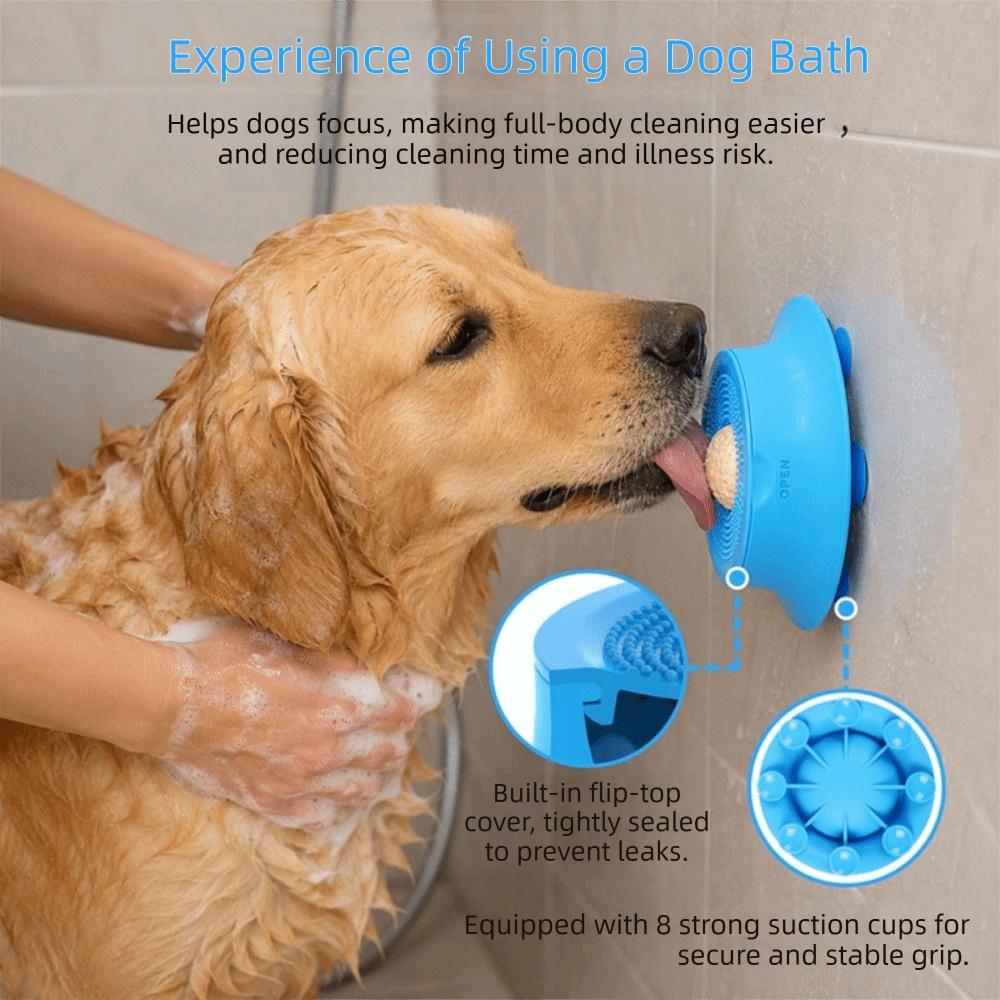 Lick Mat Silicone Dog Lick Pad Bowl Suction Cup Non-Slip Base Slow Feeder Bowl Easy To Clean Anti-Choking Dog Bowl Indoor Use