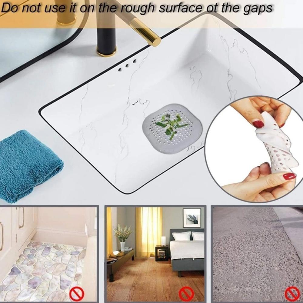 Anti-blocking Silicone Pad Floor Drain Filter Toilet Kitchen Sewer Bathroom Hair Anti-blocking Suction Cup Anti-odor Floor Drain