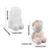 Flexible Silikonform Zement Tonformen Gips Blumentopfform zum Basteln Bärenform Blumentöpfe oder Stifthalter