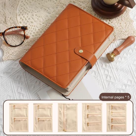 Jewelry Storage Book Set, PU Leather Travel Organizer, with 5 Removable Soft Velvet Pages Design, Jewelry Pouch for Necklaces Rings Earrings