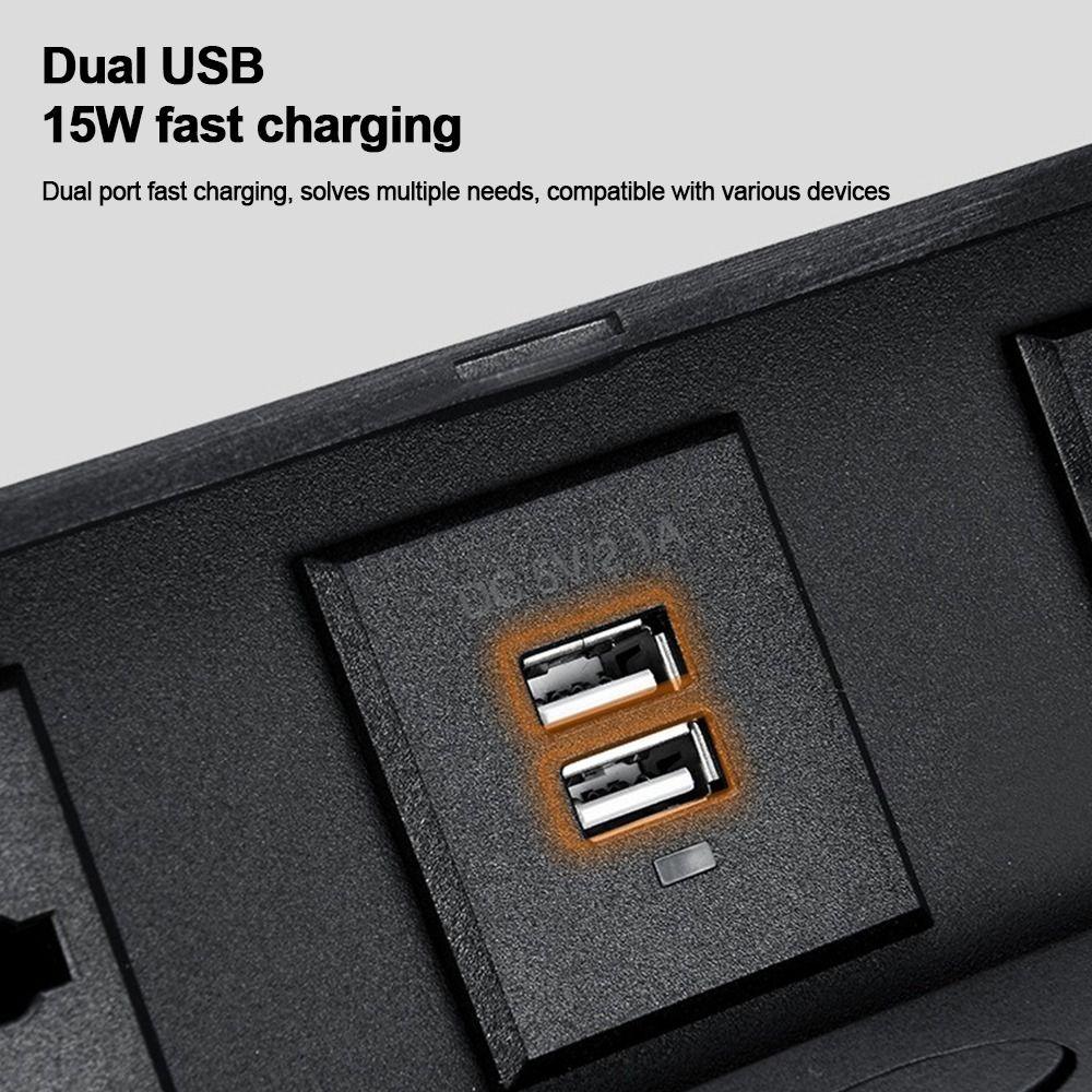 Three-Hole Table Top Recess Outlet Embedded Bounce Socket  Office Desk Computer