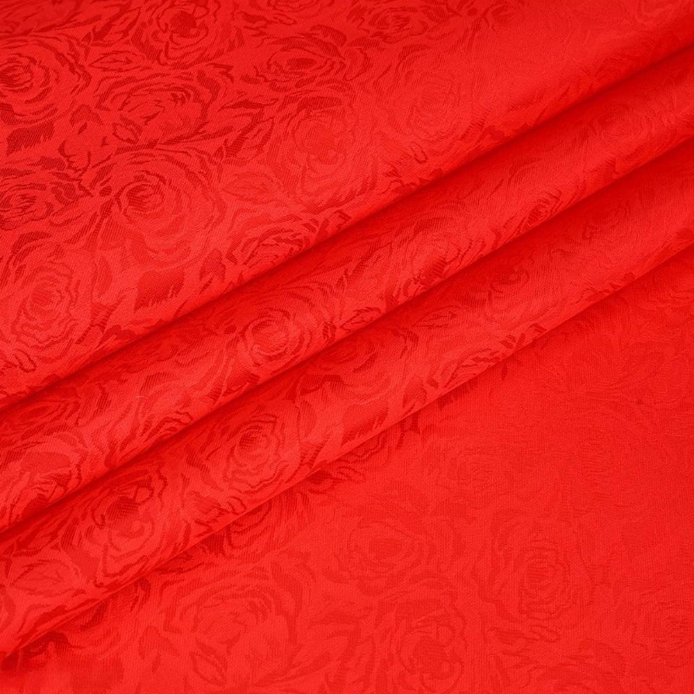 

Тонкий шелк с цветком гибискуса, легкое крашение, жаккардовый узор «роза», европейская жаккардовая ткань для компьютерного/телевизионного монитора 1 yard&150cm маджента