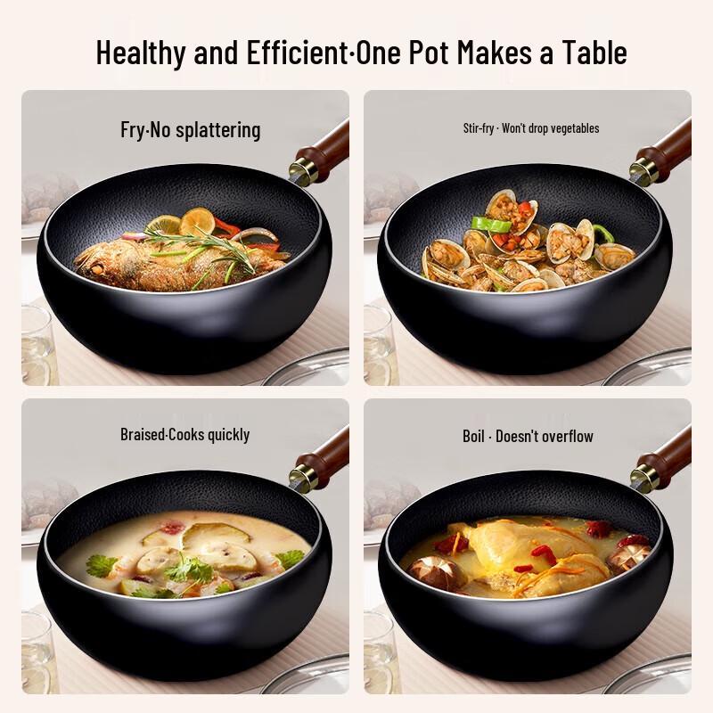 VELOSAN 24cm Forged Iron Wok