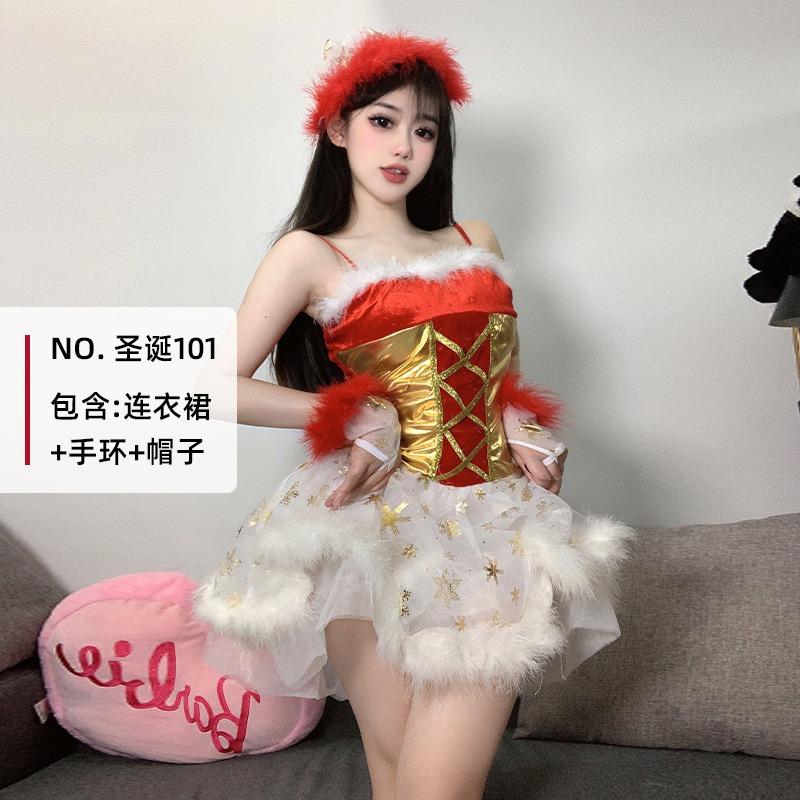 

Новый Рождественский костюм Большой размер Костюм для Рождественской вечеринки Костюм для выступления на сцене в ночном клубе День рождения 1 average size