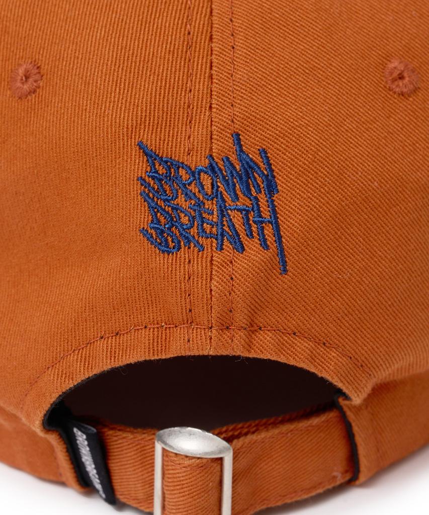 BROWNBREATH Garment Washing Round Visor Cap - Orange