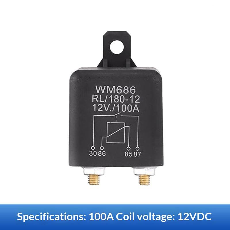 Dc 12V 24V 100A 120A 200A Wm686 Universal Relay 4 Pin Normal Open Car Starter Relay For Battery On/Off Split Charge Relay Switch