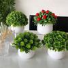 Artificial Plant with Plastic Pot Mini Bonsai Potted Plant Small Tree Simulation Pot Plants for Home Office Bedroom Decor