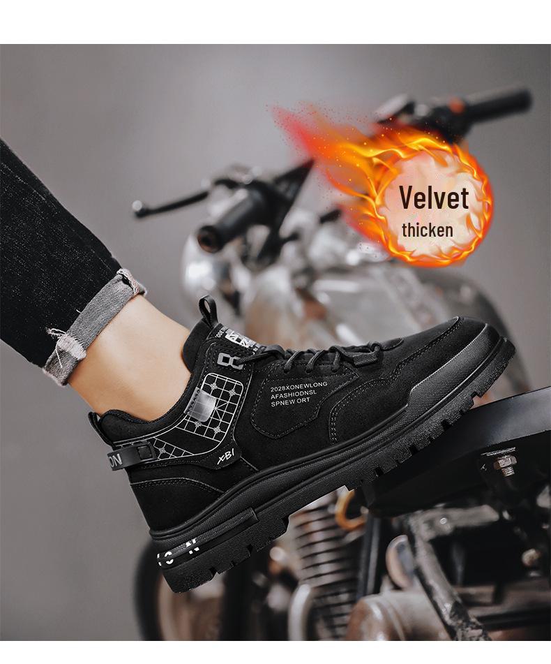 2024 Sametové Zateplené Martensky - Teplé, Všestranné Ležérní Pracovní a Sněhule pro Podzim a Zimu