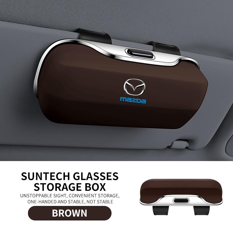 Exclusive for Mazda 3 6 CX5 Cx8 CX9 CX30 CX50 CX70 CX90 RX7 RX9 MX5 MX30 Sunglasses Holder Sun Visor Clip On ABS Eyeglass Case