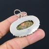Daughters Day Deal 925 Silver Oval Natural Unakite Mother New Pendant Jewelry