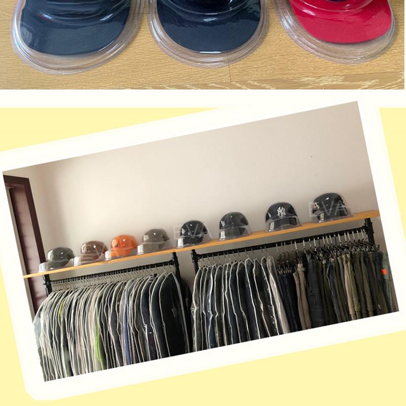 Innovation Baseball Cap Duck Tongue Hat Anti-Deformation Display Stand Can Hang Transparent Box Storage Cap Support Dust Cover