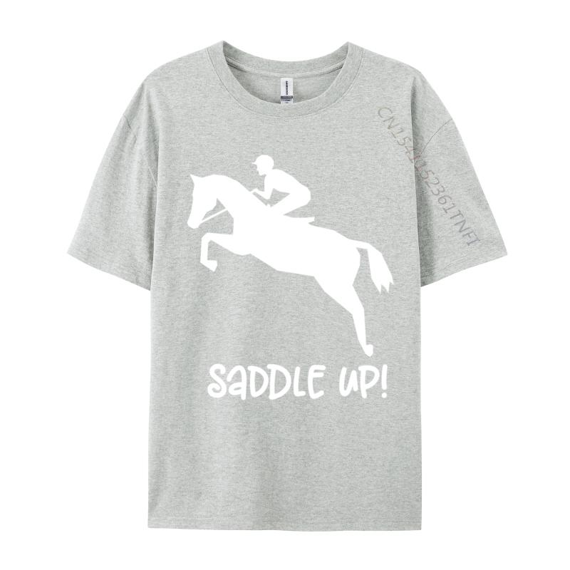 Equestrian Jumping Horse Design Music Education Coffee Music Teacher Plain Combed Cotton Tees Birthday Tee-Shirt Hot Sale