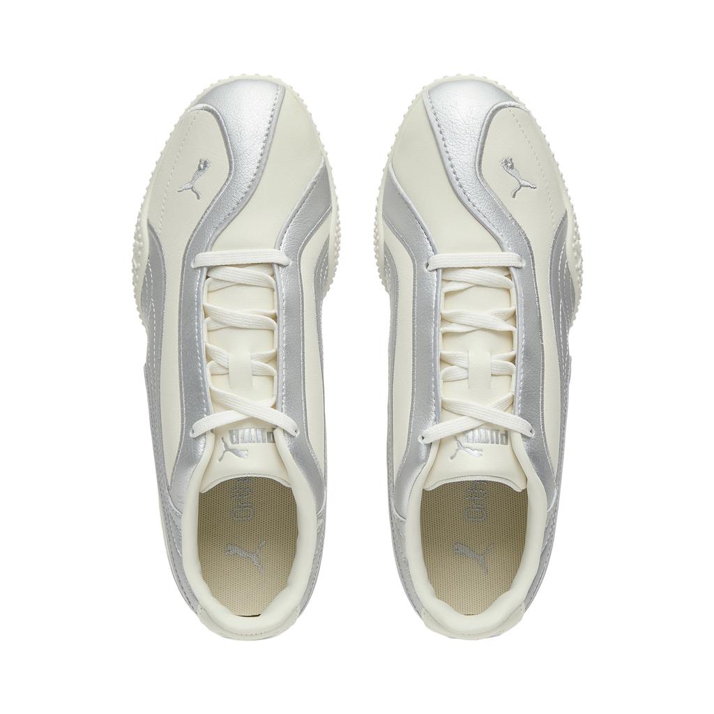New PUMA Bella V2 Abrasion Resistant Low Top Casual Shoes Unisex Silver Glow White 404043-02