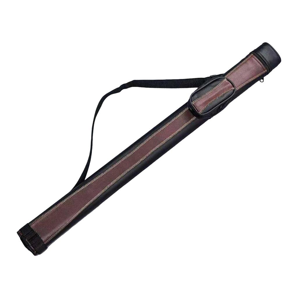 Pool Cue Case Adjustable Shoulder Strap Portable Container Carrying Bag Billiard Cue Sticks Case for Women Men 1/2 Snooker Club