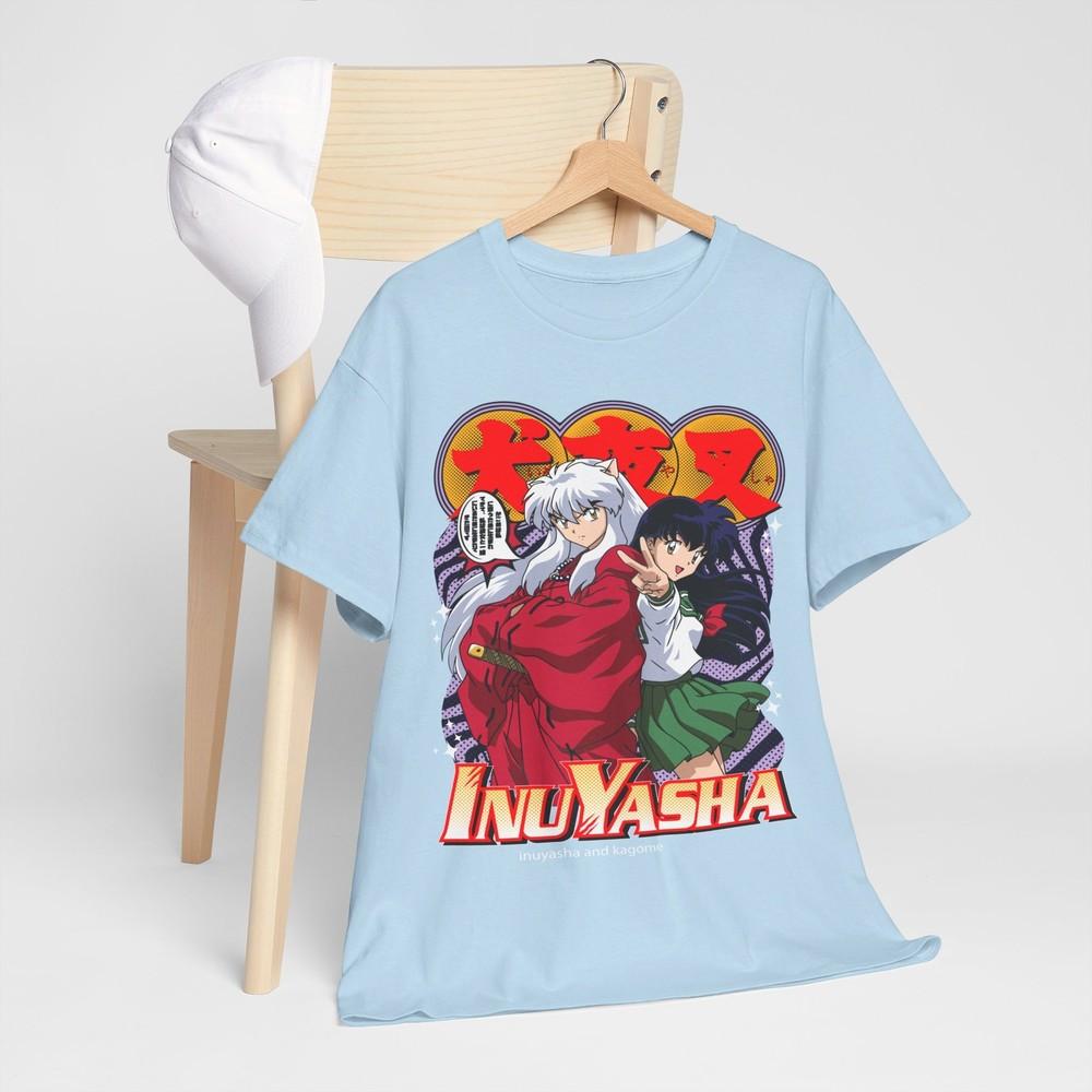 Inuyasha Sesshomaru Tshirt Red Moon Inu Yasha Anime Black Short Sleeve Gift M