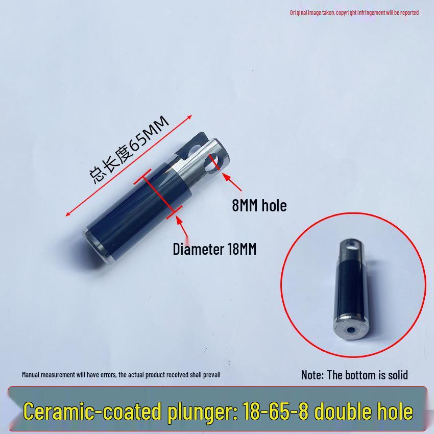 Universal High-Pressure Car Washer Pump: 1812 Plunger Piston Rod with Black Spray Porcelain Plunger & White Ceramic Tube