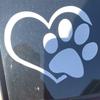 Cute Dog Paw Heart Creative&funny Stickers for Cartoon Fans&lover,high Quality for Car Trucks Motorcycles &laptops