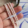 Natural Freshwater Pearl Seed Beads Strand: 3.5-3.8mm for Bracelets, Necklaces, Hairpins, Headdresses, and DIY Accessories.