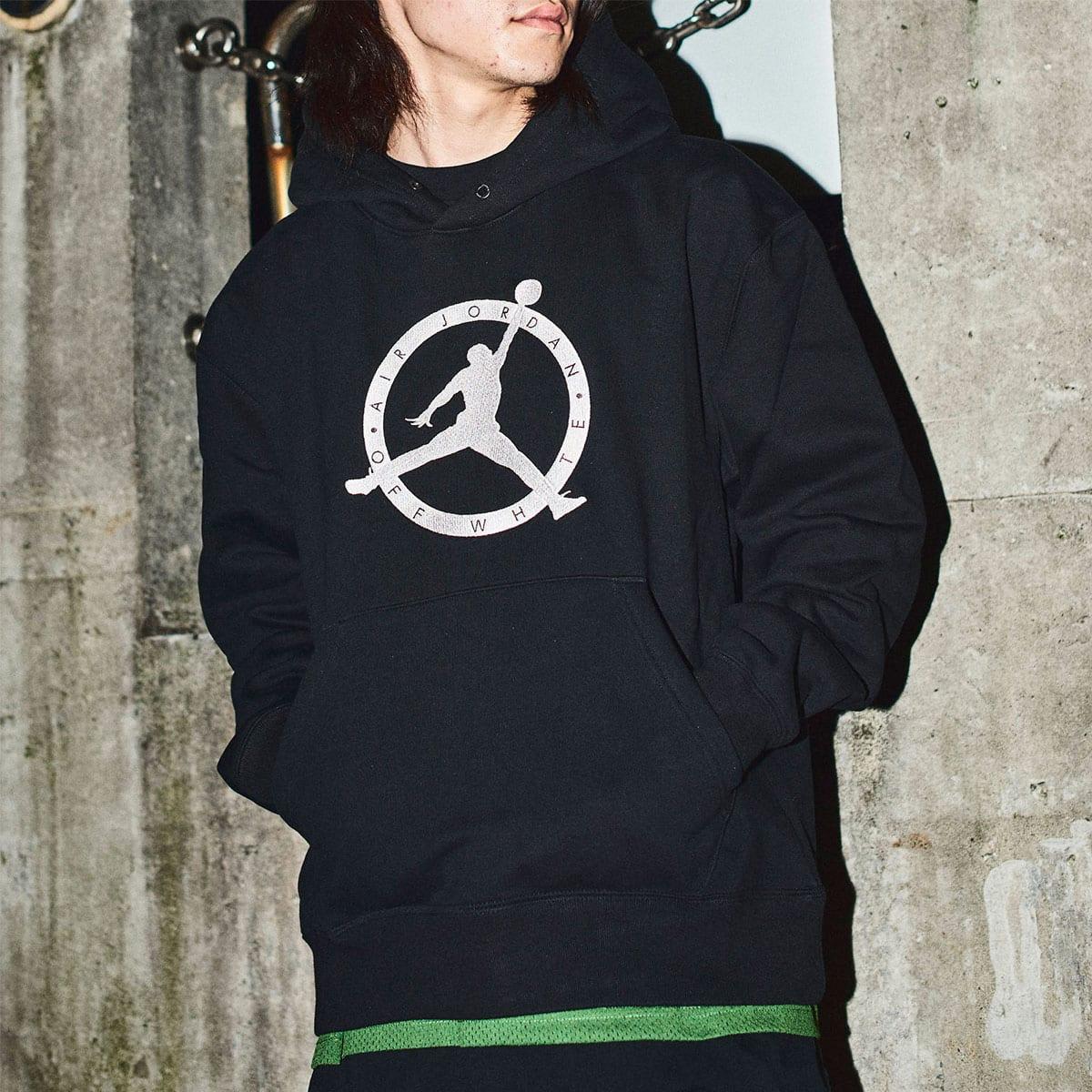 OFF-WHITE X Jordan Hoodie (Asia Sizing) Black Men Streetwear