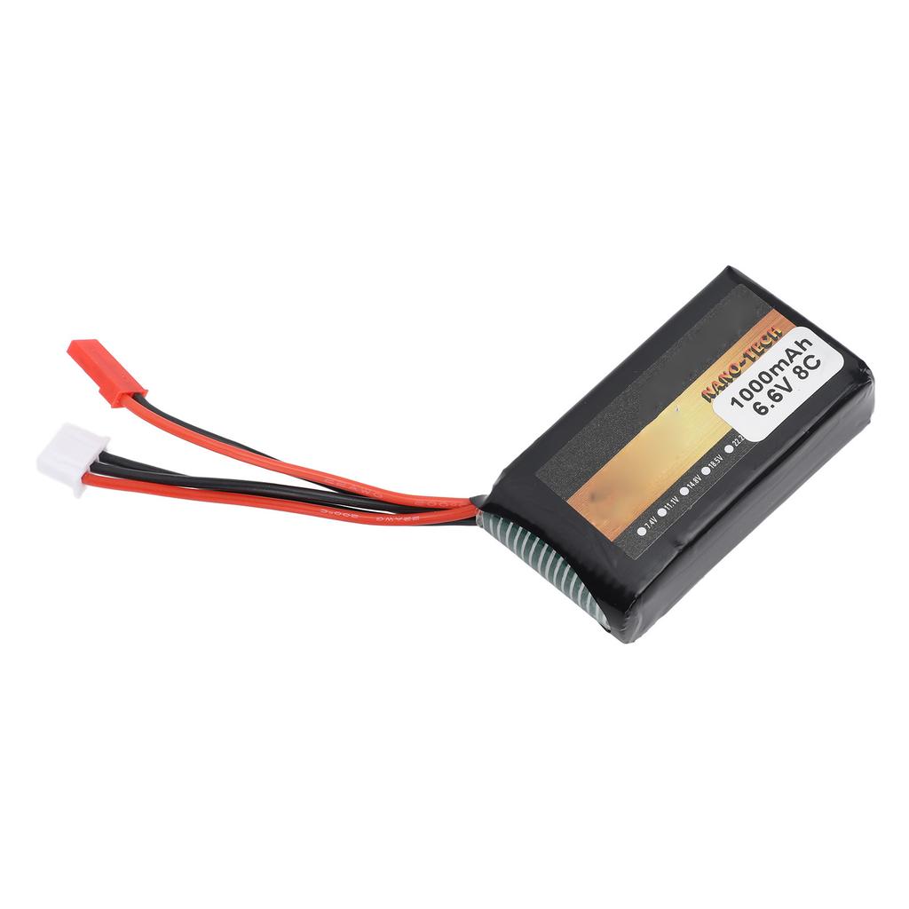 RC Receiver Lithium Battery 1000mAh 8C 6.6V RC Aircraft Remote Control Battery for MC6B 4PX 14SG 4PV 4PLS