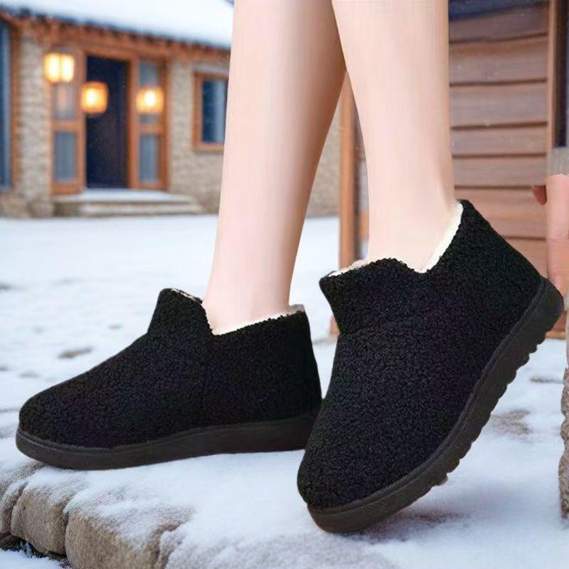 Cloth shoes women's shoes cotton shoes velvet warm mother shoes non-slip medium and old cotton boots soft-soled snow boots
