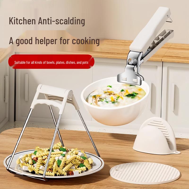 Silicone Anti-Scald Non-Slip Bowl and Tray Lifter Clips