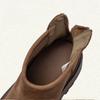 Johnature Genuine Leather Thick Soled Ankle Boots Retro Back Zipper Cowhide Commuting Women's Platform Shoes