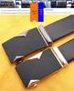Men's Genuine Leather Belt with Frosted Automatic Buckle - Stylish Alloy Design
