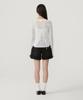 COVERNAT WOMAN Sheer Layered Long Sleeve White