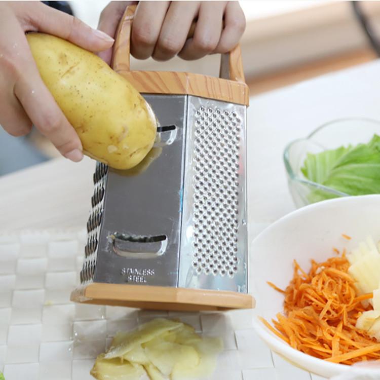 Modern Minimalist Multifunction Vegetable Grater With Six Sides For Kitchen Prep