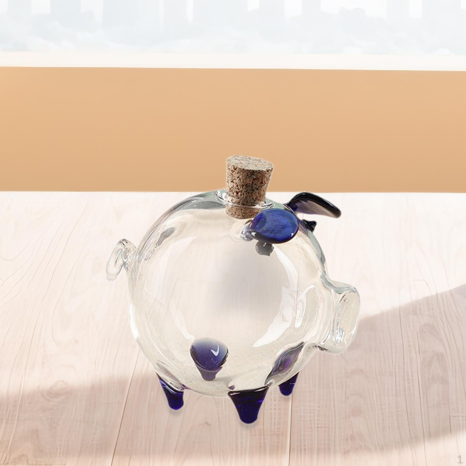 

Clear Piggy Bank for Saving Money And Banknote Storage Home Use синій