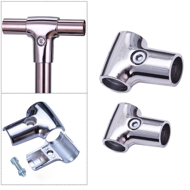 Rundes Rohrfitting für DIY-Rahmenreparatur, T-förmige Aluminiumverbindung mit sicherer Feststellschraube für Möbeltätigkeiten