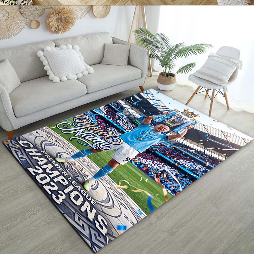 Haaland Personalized Name Floor Rug Office Rug Suitable For Dormitory Dining Room Decorate Room Hallway Antislip Carpet Decorate Offices
