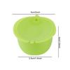 6pcs Leak Proof Design Reusable Coffee Filter Cup With Brush Spoon Set Coffee Capsule Kit  Home Use