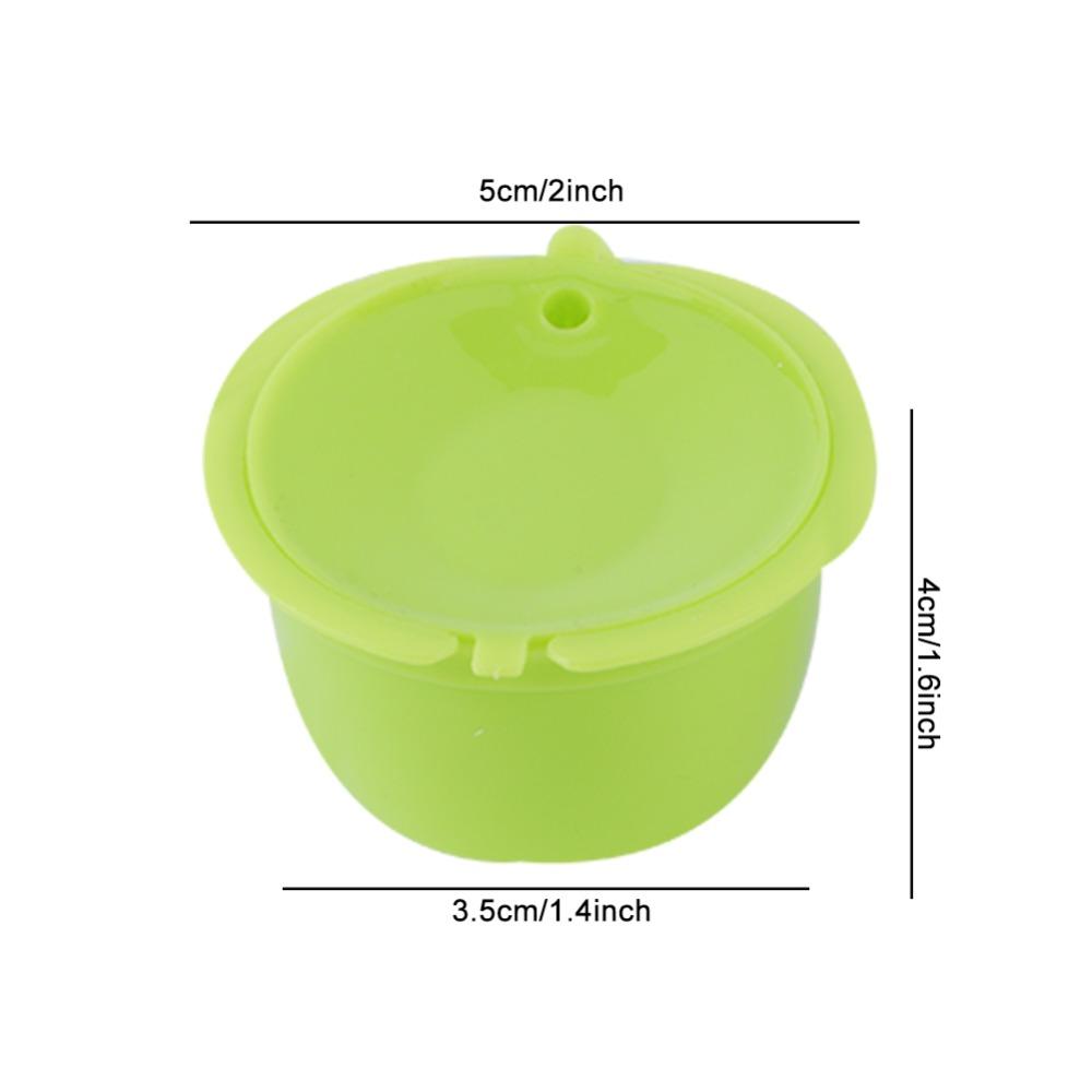 6pcs Leak Proof Design Reusable Coffee Filter Cup With Brush Spoon Set Coffee Capsule Kit  Home Use