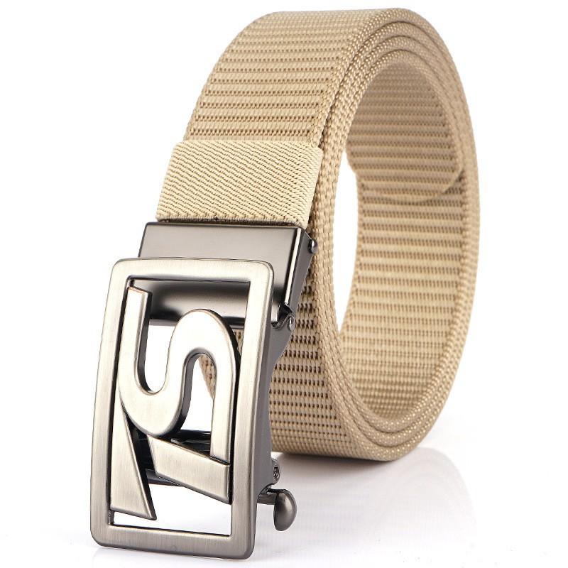 TS Belt Men's Automatic Buckle Business Casual Thick Nylon