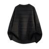 Men Autumn Winter Striped Knit Sweater Men Casual Long Sleeve Knitted Pullover Male Soild Color Knitwear Sweaters