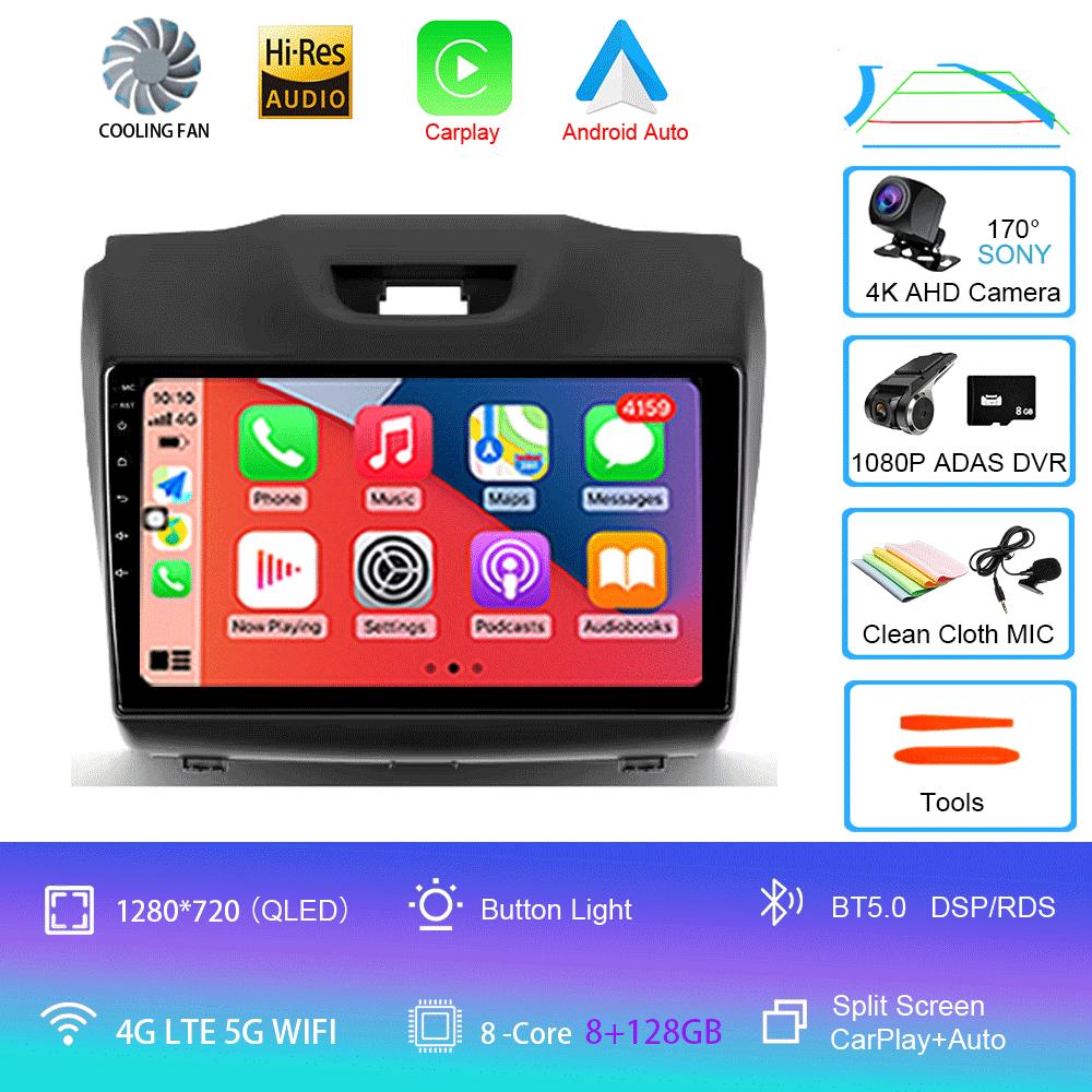 Car Radio Android 14 Carplay Multimedia For Chevrolet TrailBlazer 2012 - 2016 S-10 S10 Colorado For Isuzu D-Max DMAX Stereo 2din