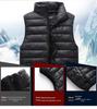 Unisex Slim Fit Hooded Down Cotton Vest - Autumn/Winter Style, Plus Size, Korean Design, Sleeveless Jacket for Men and Women