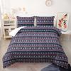Festive Santa Claus Duvet Cover Set Christmas Comforter Cover Merry Christmas Bedding Sets Winter Snow Holiday Quilt Cover