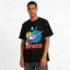 1975 Retro Space Journey Galaxy Explore Graphic Casual Top Pure cotton T-shirt