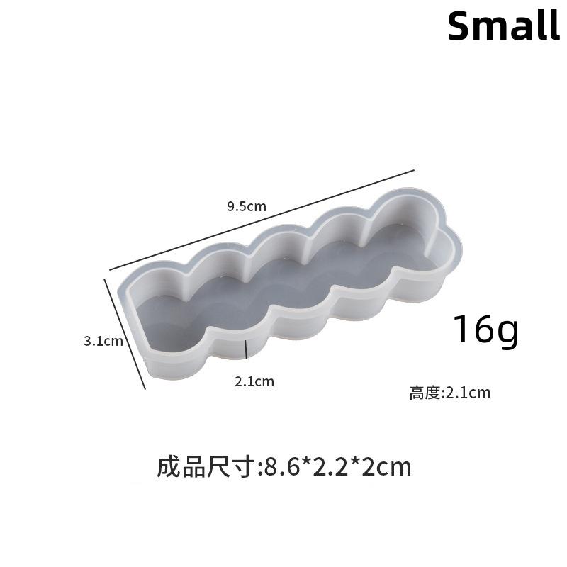 

3D 5-Cavity Silicone Candle Mold DIY Clover Love Daisy Aromatherapy Soap Mould Home Decoration Production Resin Molds