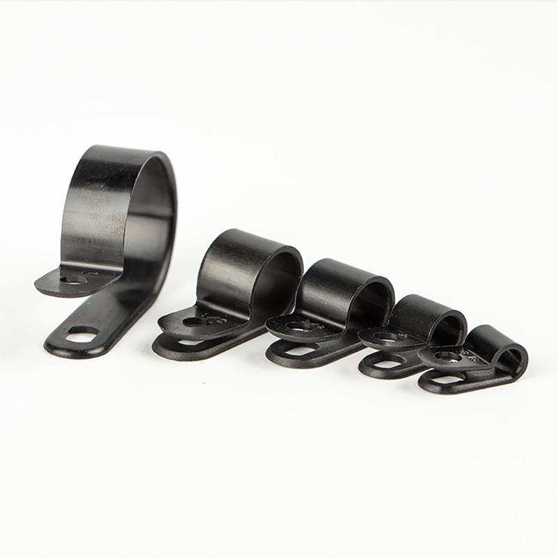 200Pcs Nylon Cable Clip Wire Clamp Mounting Cord Fasteners Nylon Cord Fastener Clips for Wire Management Enduring