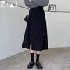 Autumn High-End Maternity Mid-Length Loose Casual Skirt with Belly Support