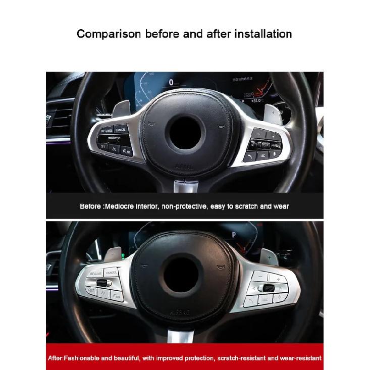 For BMW 3 4 5 series 6GT Z4 X3 X5 X6 X7 G30 F90 G20 G23 G83 G32 G29 G05 G06 2018- Car Steering Wheel Button Cover Stickers