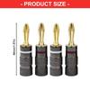 4mm Banana Socket Connector Gold Plated with Screw Lock Binding Post Speaker for Home Electronics Laboratory