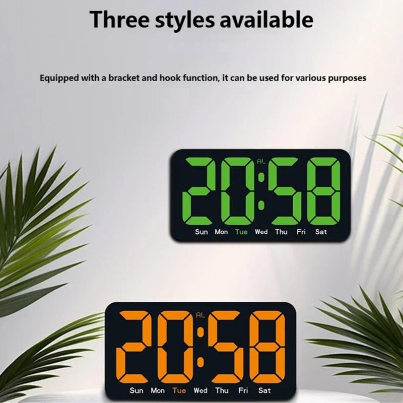 Alarm Clock Digital Clock Night Modes Digital Alarm Clock with Indoor Temperature Desk Clock for Bedroom Living Room