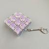9 Keys Mechanical Switch Fidget Toy Keychain Silent Keyboard Button Stress Relief Toys Bag Pendant Car Key Holder Creative Gifts